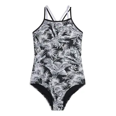 (6 UK, Black) Animal Womens/Ladies Zora Tropical Leaves One Piece Swimsuit