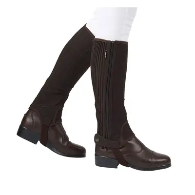 (Brown, Adults Medium Standard Calf) Dublin Adults Easy-Care Half Chaps