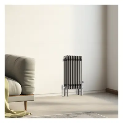 (600x427mm - Column) Traditional Cast Iron Style Radiator Raw Metal Central Heating Column