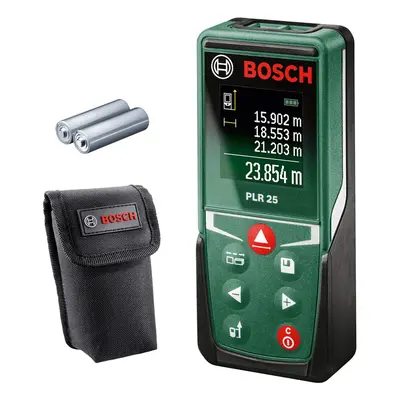 Bosch laser measure PLR (measure distance up to 25m precisely, measuring functions, memory funct