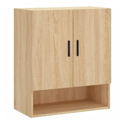 (sonoma oak) vidaXL Wall Cabinet Storage Cabinet Display Cabinet White Engineered Wood