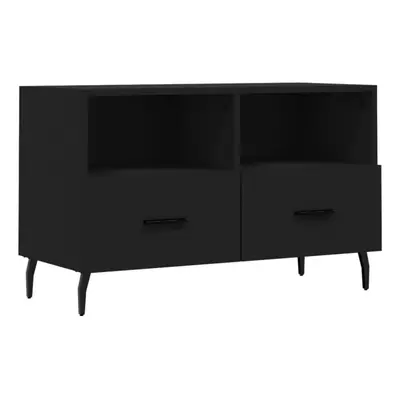 vidaXL TV Cabinet TV Unit Sideboard Media Unit TV Stand Black Engineered Wood