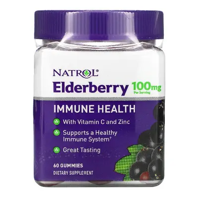 Natrol, Elderberry Immune Health, mg, Gummies