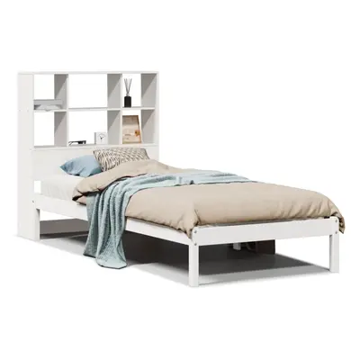 vidaXL Bookcase Bed without Mattress Bed White 100x200 cm Solid Wood Pine