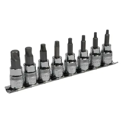 8pc IMPERIAL Hex Key Socket Bit Set - 3/8" Square Drive Damaged & Stripped Bolts