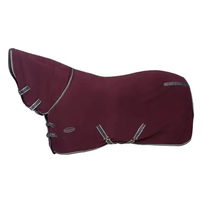 (6', Maroon/Grey/White) Weatherbeeta Cooler Combo Neck Fleece Horse Turnout Rug