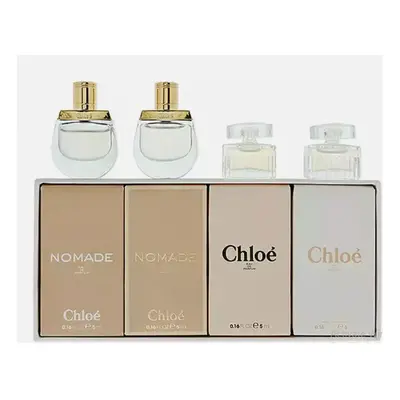 New CHLOE Les Parfum Mini Gift Set 4x 5ml Eau de Toilette Nomade Rose Tangerine