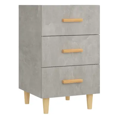 (concrete grey) vidaXL Bedside Cabinet Engineered Wood Nightstand Drawer Cabinet Multi Colours