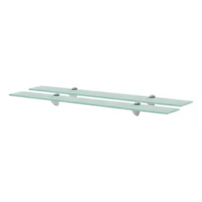 Floating Shelves pcs Glass 80x10 cm mm