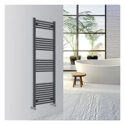 (Anthracite, 1600x500mm) Warmehaus Straight Bathroom Heated Towel Rail Warmer Radiator Central H