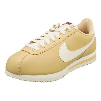 (5.5) Nike Cortez Womens Fashion Trainers in Sesame White