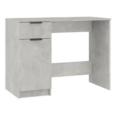 (Concrete grey) vidaXL Desk Engineered Wood Home Office Computer Table Study Writing Desk