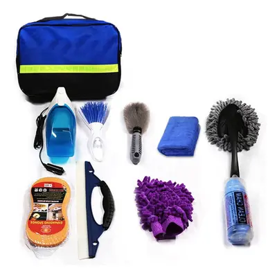 Car Cleaning Tools Kit, Wash Kit for Detailing Interiors Premium Fiber Cloth 10Pcs