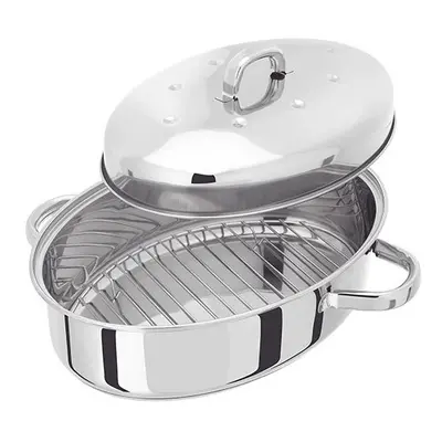 Judge Oval 32cm Stainless Steel Roaster with Thermic Base