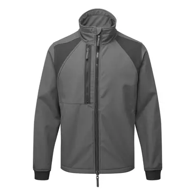 (S, Metal Grey) Portwest Mens Layer Soft Shell Jacket