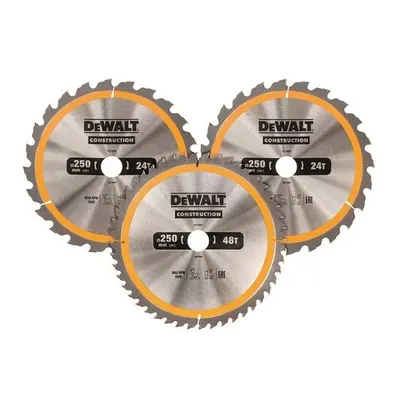 DeWalt DT1963-QZ Construction Circular Saw Blade Pack x 30mm x 24T/48T