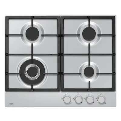 CDA HPG6200SS Built In 59cm Burners Stainless Steel Gas Hob