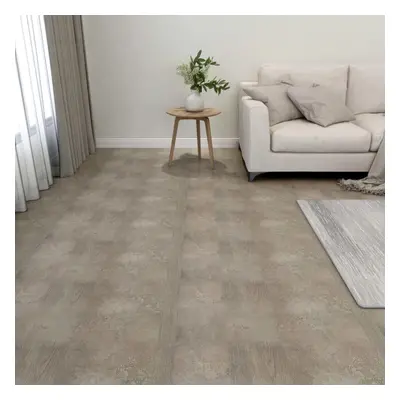 vidaXL 55x Self-adhesive Flooring Planks PVC 5.11 mÂ² Grey Floor Tile Cover