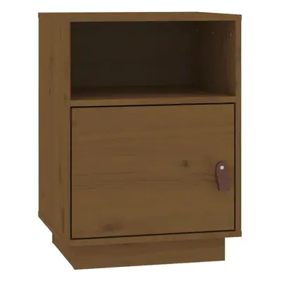 (Honey brown, 1) vidaXL 1/2x Solid Wood Pine Bedside Cabinet Nightstand End Table Multi Colours