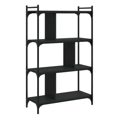 (black, x x cm) vidaXL Bookcase Office 6-Tier Book Shelf Rack Storage Cabinet Engineered Wood