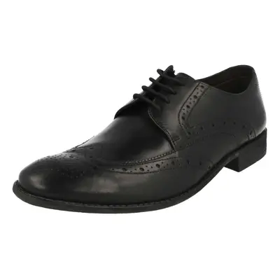 (UK 7.5, Black) Mens Clarks Smart Brogues Chart Limit - G Fit