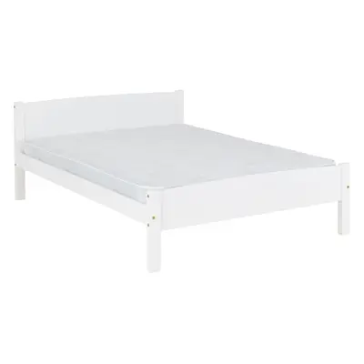 Amber 4FT 6inch Double Bed Frame Only - White