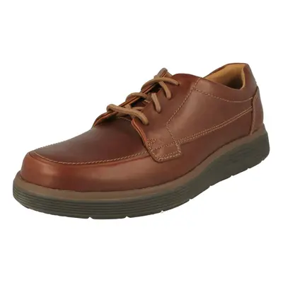 (UK 11, Dark Tan (Brown)) Mens Clarks Lace Up Formal Shoes Un Abode Ease - H Fit