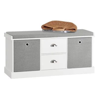 SoBuyÂ® FSR66-HG, Baskets Drawers Storage Bench Shoe Bench Shoe Rack