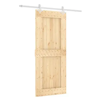 vidaXL Sliding Door with Hardware Set Interior Door Barn Door Solid Wood Pine