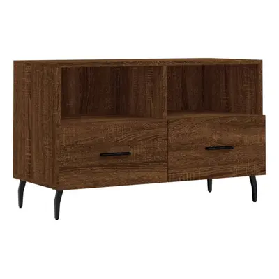 vidaXL TV Cabinet TV Unit Media Cabinet TV Stand Brown Oak Engineered Wood