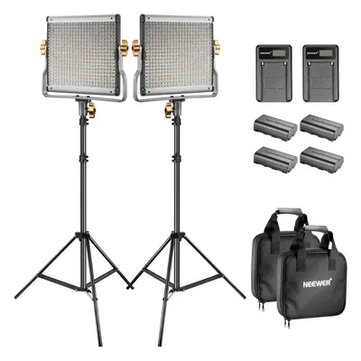 NEEWER Bi-Colour LED Video Light and Stand Kit