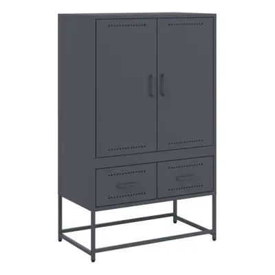 vidaXL Highboard Sideboard Buffet Cabinet Storage Cupboard Anthracite Steel