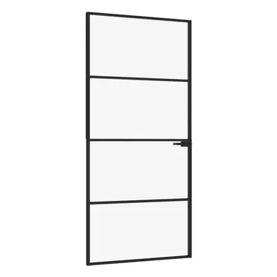 (black, x 201.5 cm/3 horizontal bars) vidaXL Interior Door Inner Internal Door Panel Tempered Gl