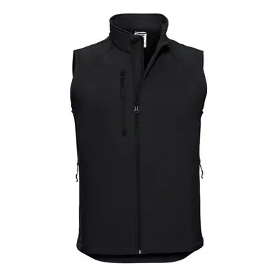 (XXL, Black) Russell Mens Softshell Gilet