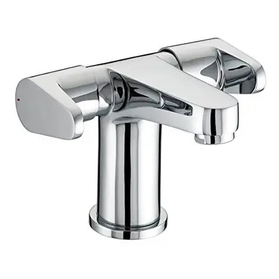 Bristan QST BAS2 C Quest Handled Basin Mixer with Clicker Waste - Chrome Plated