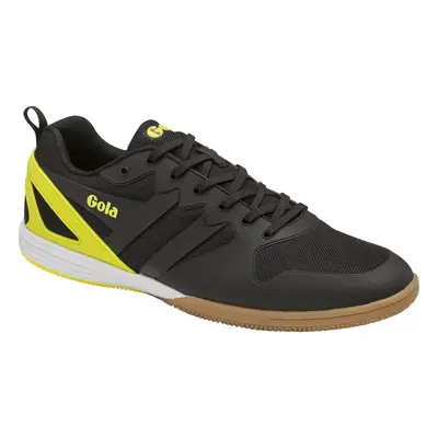 (11 UK, Black/Yellow) Gola Mens Echo TX Indoor Court Shoes