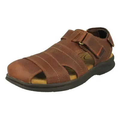 (Black, UK 7) Mens Clarks Ankle Strap Casual Sandals Hapsford Creek