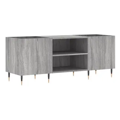 (grey sonoma) vidaXL Record Cabinet Vinyl Record Storage Sideboard Cabinet Engineered Wood