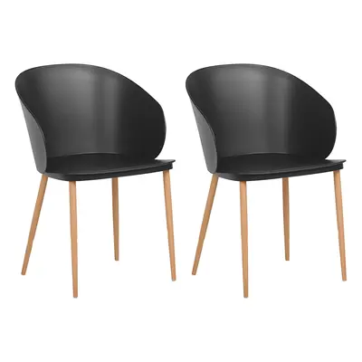 Set of Dining Chairs BLAYKEE Black