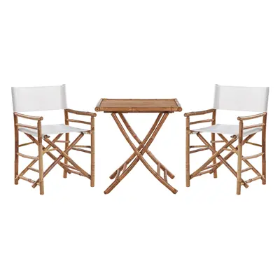 Bistro Set MOLISE Wood Light Brown