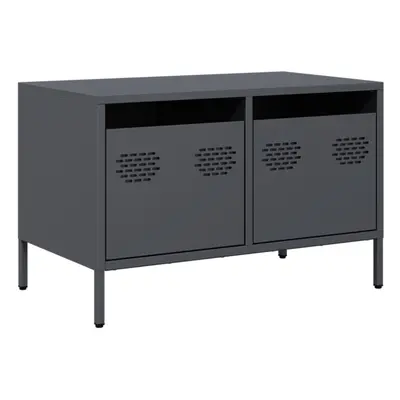 vidaXL TV Cabinet TV Stand Entertainment Centre Anthracite Cold-rolled Steel