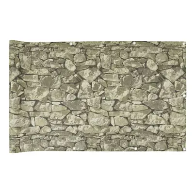 (stone, x cm) vidaXL Garden Privacy Screen Fence Screen Balcony Screen Ledge Stone Look PVC