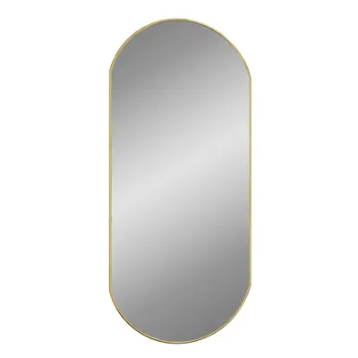 (gold, x cm) vidaXL Wall Mirror Oval Hall Vanity Toilet Hanging Mirror Multi Colours/Sizes