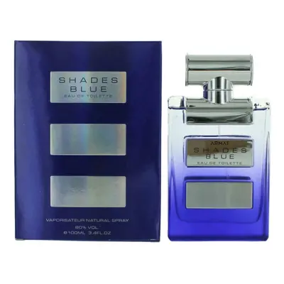 Shades Blue by Armaf, 3.4 oz EDT Spray for Men Eau De Toilette