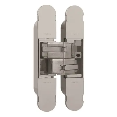 134 x 24mm Concealed Medium Duty Hinge Fits Unrebated Doors Nickel Plated