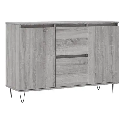 (grey sonoma) vidaXL Sideboard Storage Side Cabinet Cupboard Concrete Grey Engineered Wood