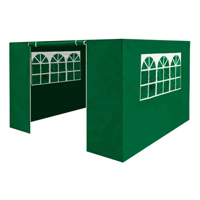 Premium Gazebo/Marquee Side Walls/Doors/Windows, Fits x 2m Models - Dark Green - DG144