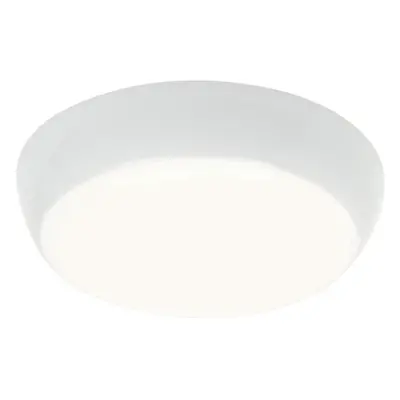 Round IP65 Bulkhead Light - 16W Cool White LED - Microwave Sensor