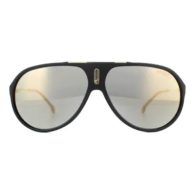 Carrera Sunglasses Hot I46/JO Matte Black Gold Grey Bronze Mirrored