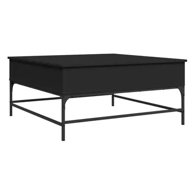 vidaXL Coffee Table Hall End Table Side Table Black Engineered Wood and Metal